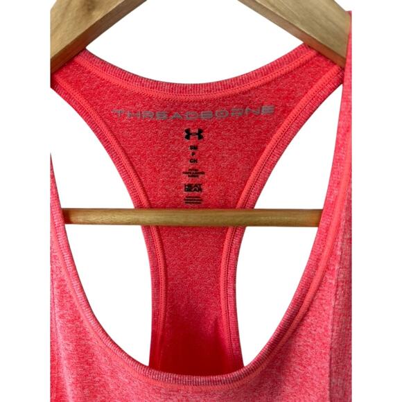 Under Armour Threadborne HOT PINK Racerback Tank Top Women's Small - Picture 2 of 5